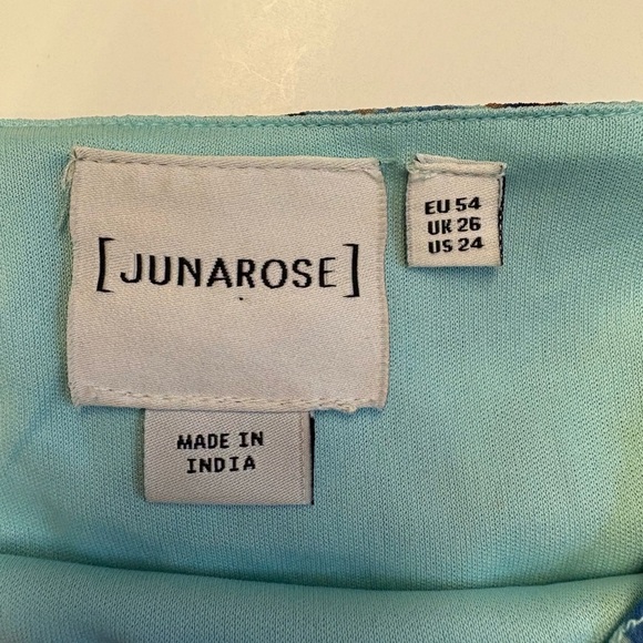 Junarose flowy printed layered sleeveless Flowy feminine tank top womens size 24 - Picture 5 of 7